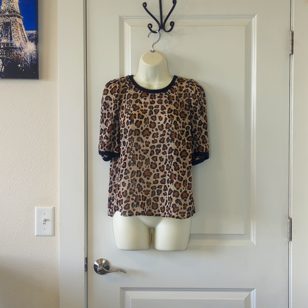 A New Day Cheetah Print Top